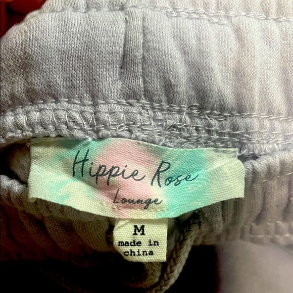 Hippie Rose Purple Athletic Shorts with Elastic Waistband - Picture 2 of 3